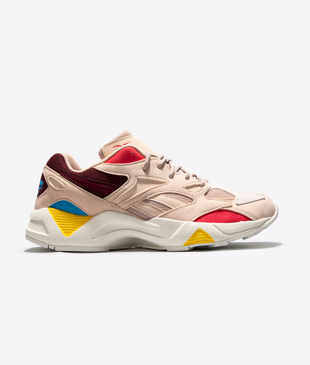 REEBOK - AZTREK 96 'BUFF/MAROON/PINK/CYAN' - VegNonVeg