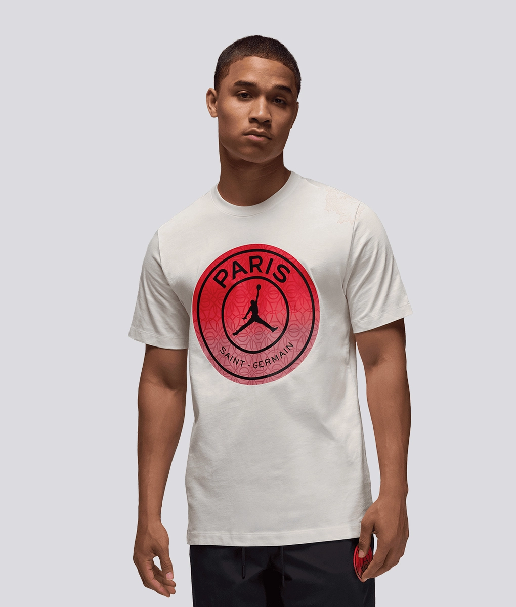 Air Jordan x PSG Word Mark T-Shirts 'Black' BQ4278-010