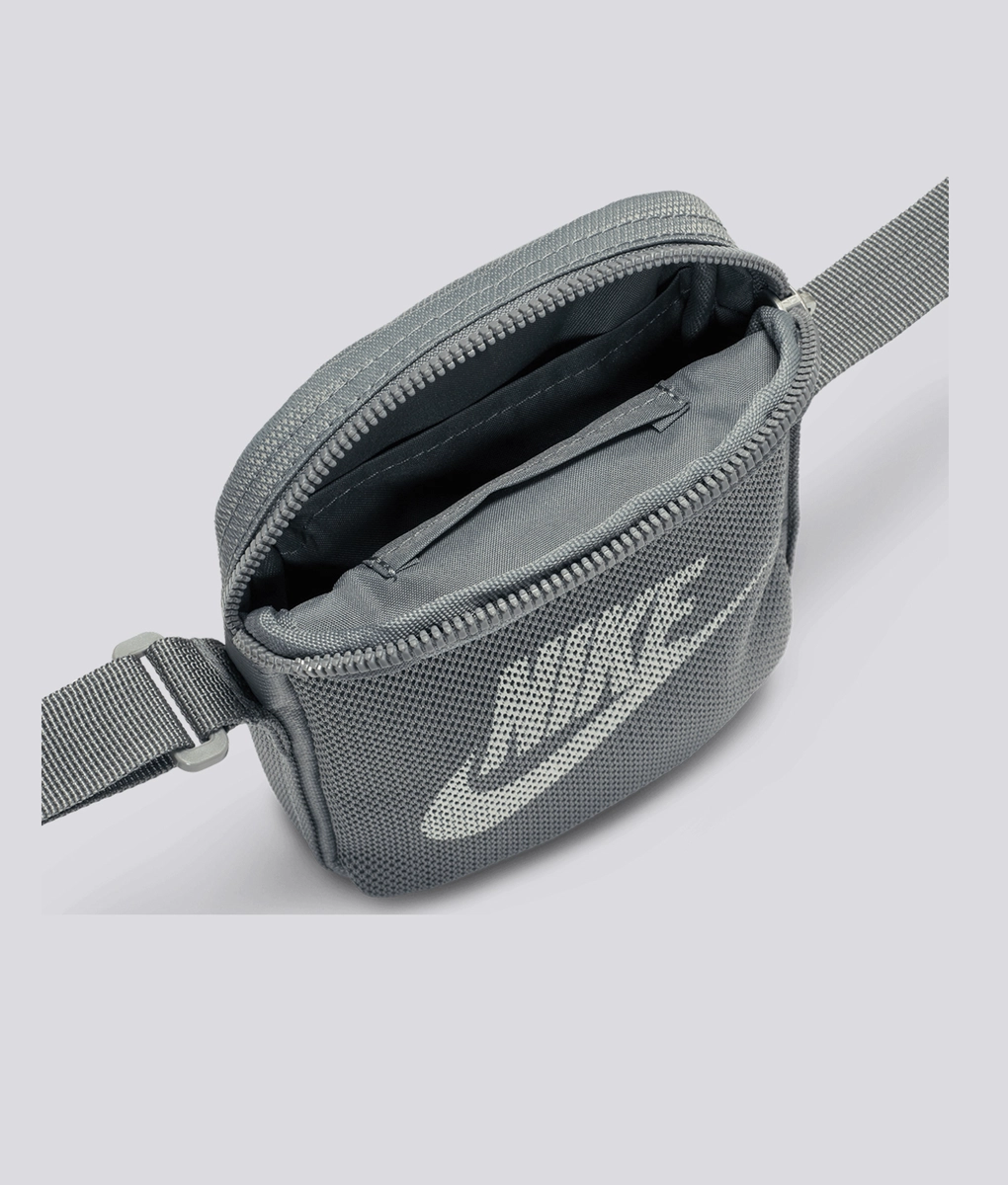 grey nike side bag