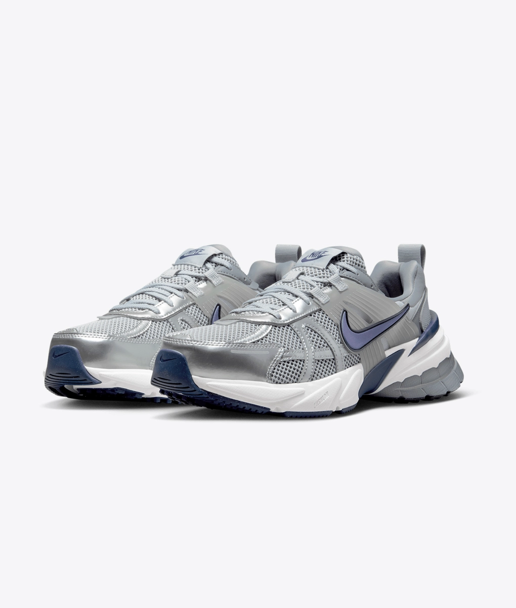 ★NIKE★ V2K Run M Wolf Gray Midnight Navy Cool Gray White B Nike - NIKE V2K RUN WOLF GREY/MIDNIGHT NAVY-COOL GREY-WHITE