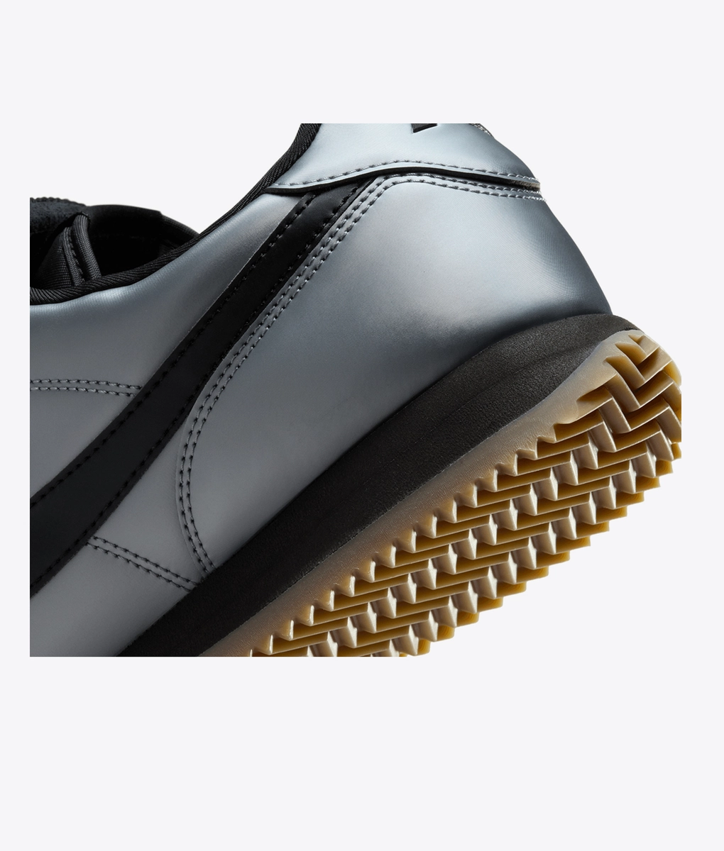 women's nike classic cortez leather metallic casual shoes