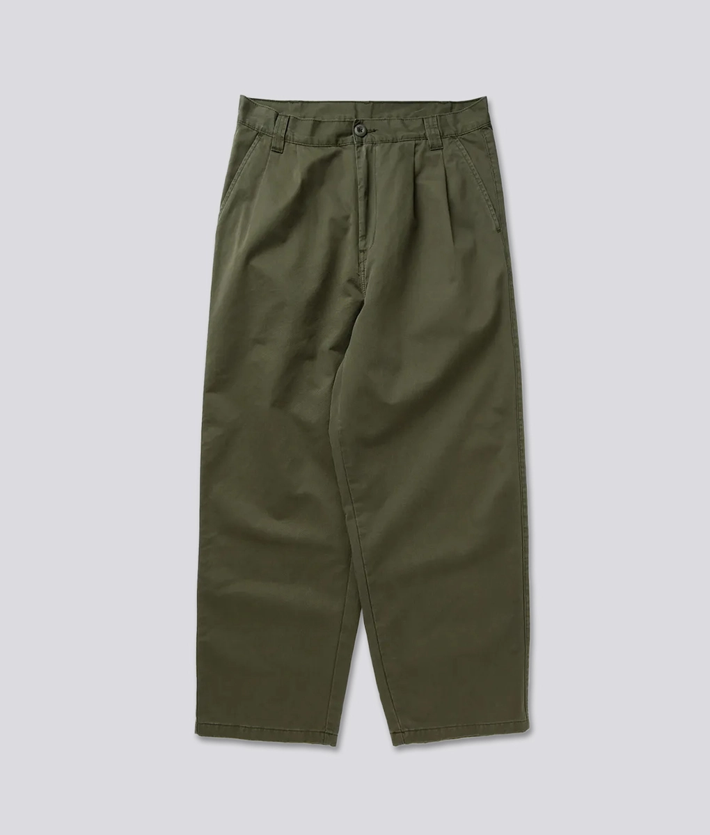 Carhartt WIP - CARHARTT WIP STONE WASHED MERRICK PANT OFFICE GREEN