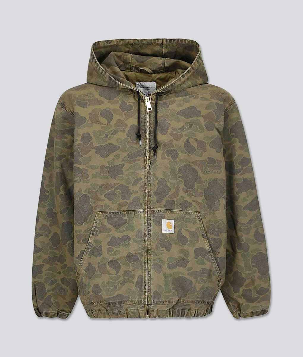 【L】carharrt wip Duck OG Active Jacket Carhartt WIP - CARHARTT WIP DUCK ACTIVE JACKET CAMO/OFFICE GREEN l