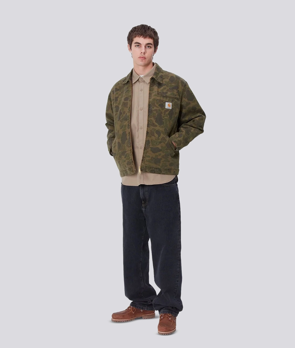 ジャケット・アウター Carhartt Detroit Jacket Duck Green Camo JKPT STORE / DUCK DETROIT JACKET CAMO DUCK GREEN/OFFICE GREEN
