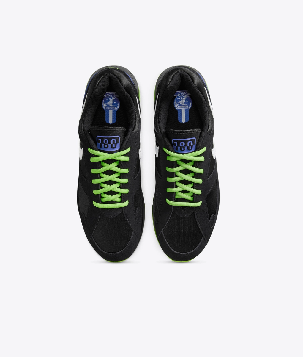 NIKE AIR 180 QS BLACK/WHITE-ACTION GREEN-P VIOLET 国内発送 Nike Air 180 QS Sneaker » Buy online now!
