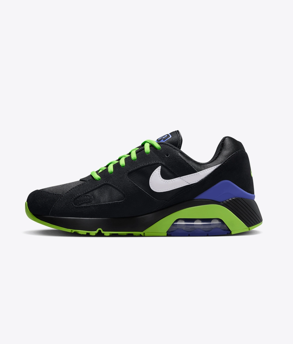 NIKE AIR 180 QS BLACK/WHITE-ACTION GREEN-P VIOLET 国内発送 NIKE AIR 180 QS BLACK/WHITE-ACTION GREEN-PERSIAN VIOLET