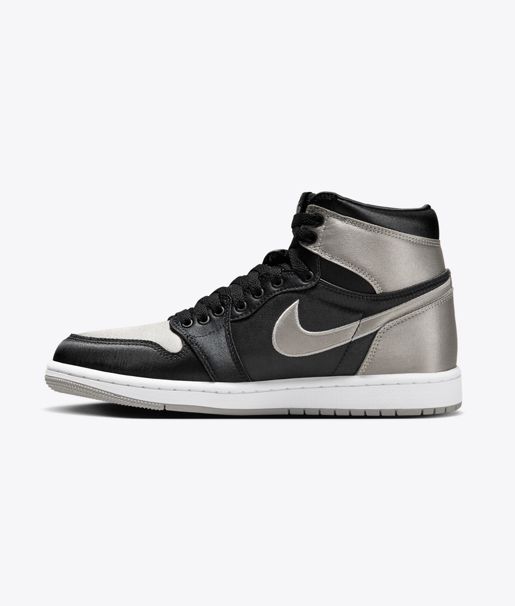 Nike Air Jordan 1 ブラック/シルバー Jordan - JORDAN AIR JORDAN 1 RETRO HIGH OG BLACK/MEDIUM GREY-WHITE