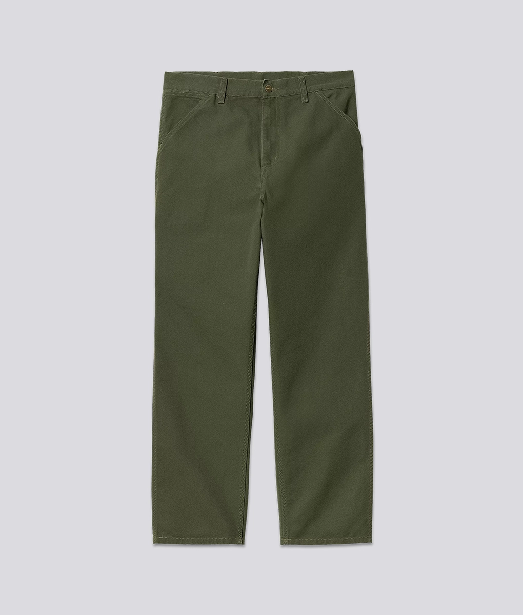 Carhartt WIP - CARHARTT WIP RINSED SINGLE KNEE PANT TARRAGON l Buy