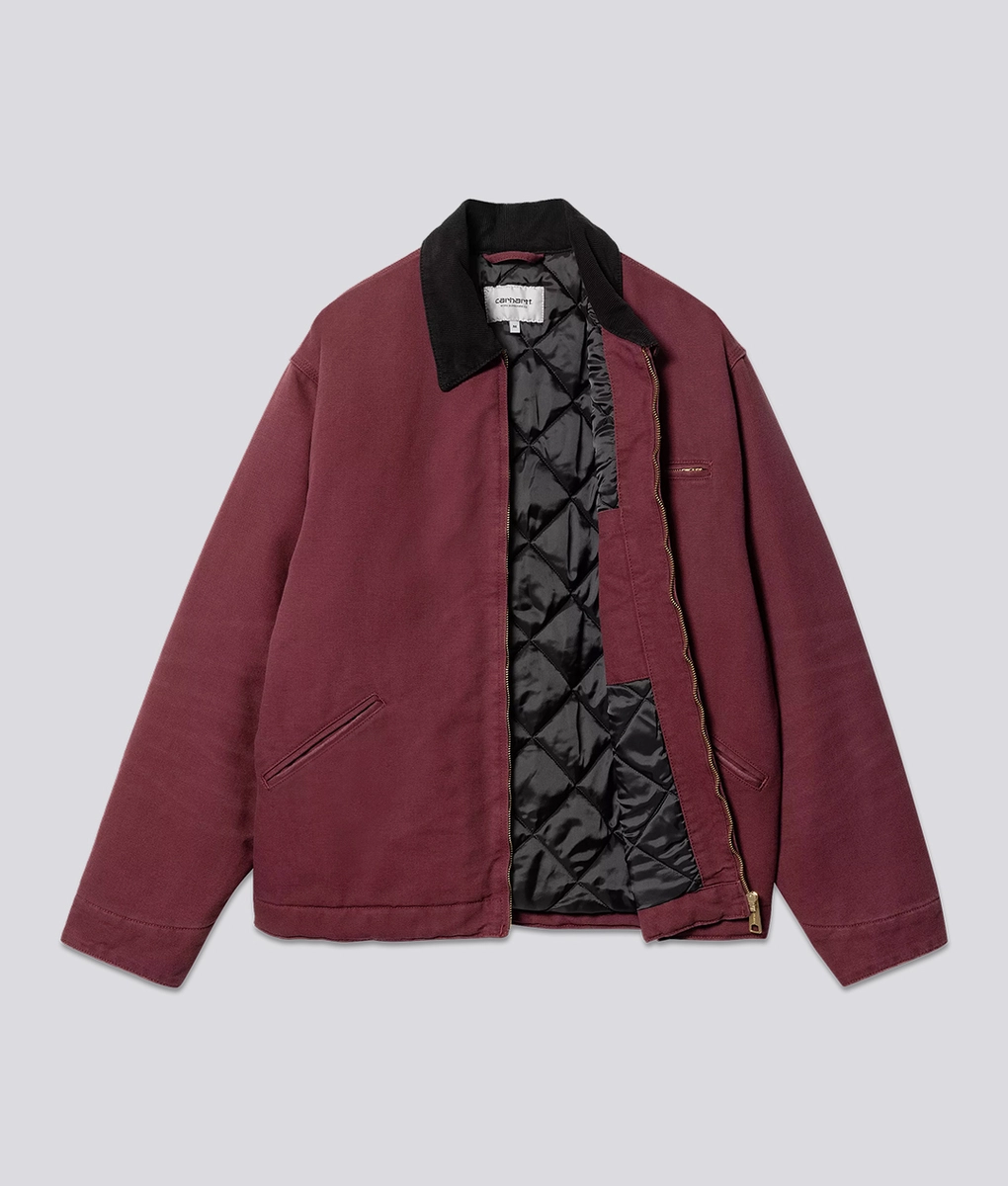 Carhartt WIP - CARHARTT WIP OG DETROIT JACKET MALBEC/BLACK AGED