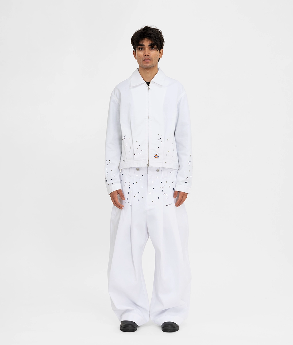 Shinyakozuka - SHINYAKOZUKA EISENHOWER JACKET WITH DICKIES SNOW l