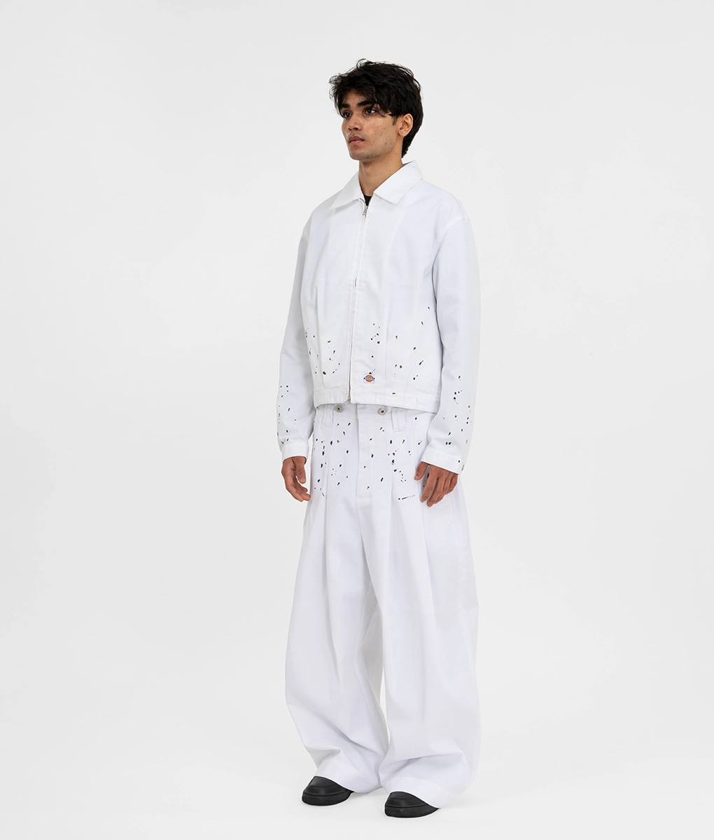 Shinyakozuka - SHINYAKOZUKA EISENHOWER JACKET WITH DICKIES SNOW l