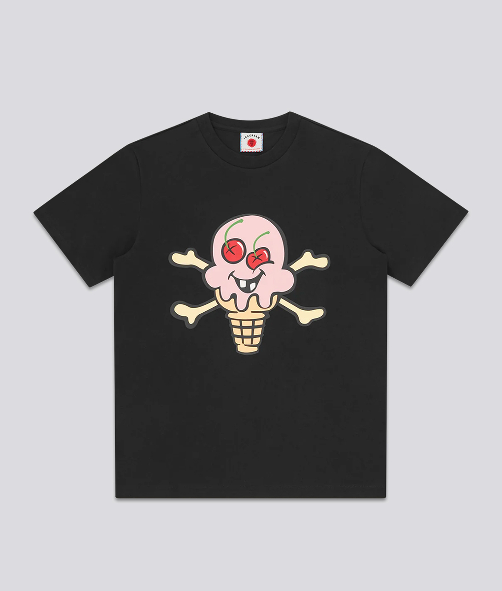 Icecream - ICECREAM CONES BONES T-SHIRT BLACK l Buy Men's T-Shirt