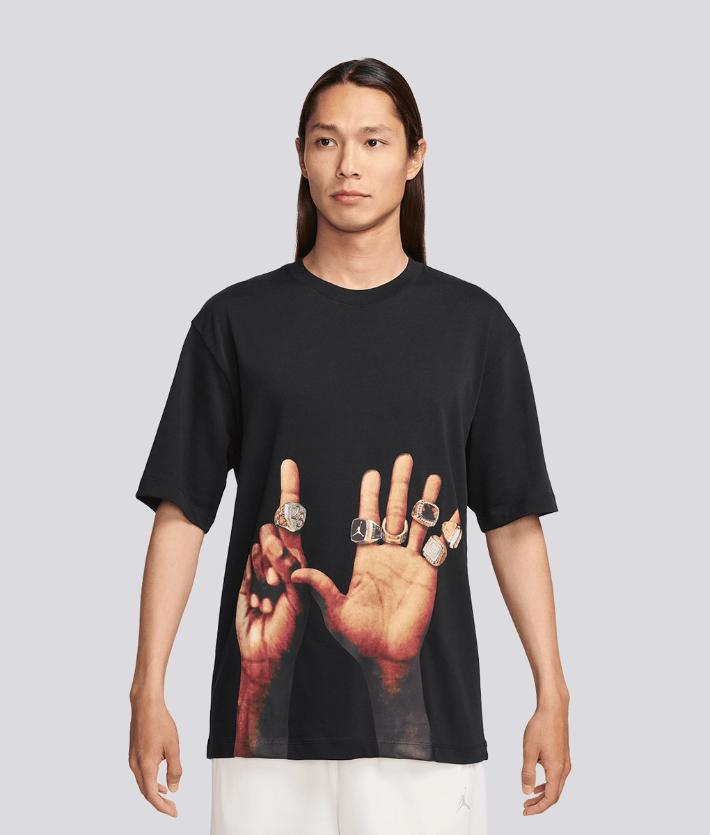 国内より1WEEK【Jordan Brand】Flight Ess Rings Tシャツ JORDAN BRAND AS M J FLT ESS RINGS SS CREW BLACK 24SP-I