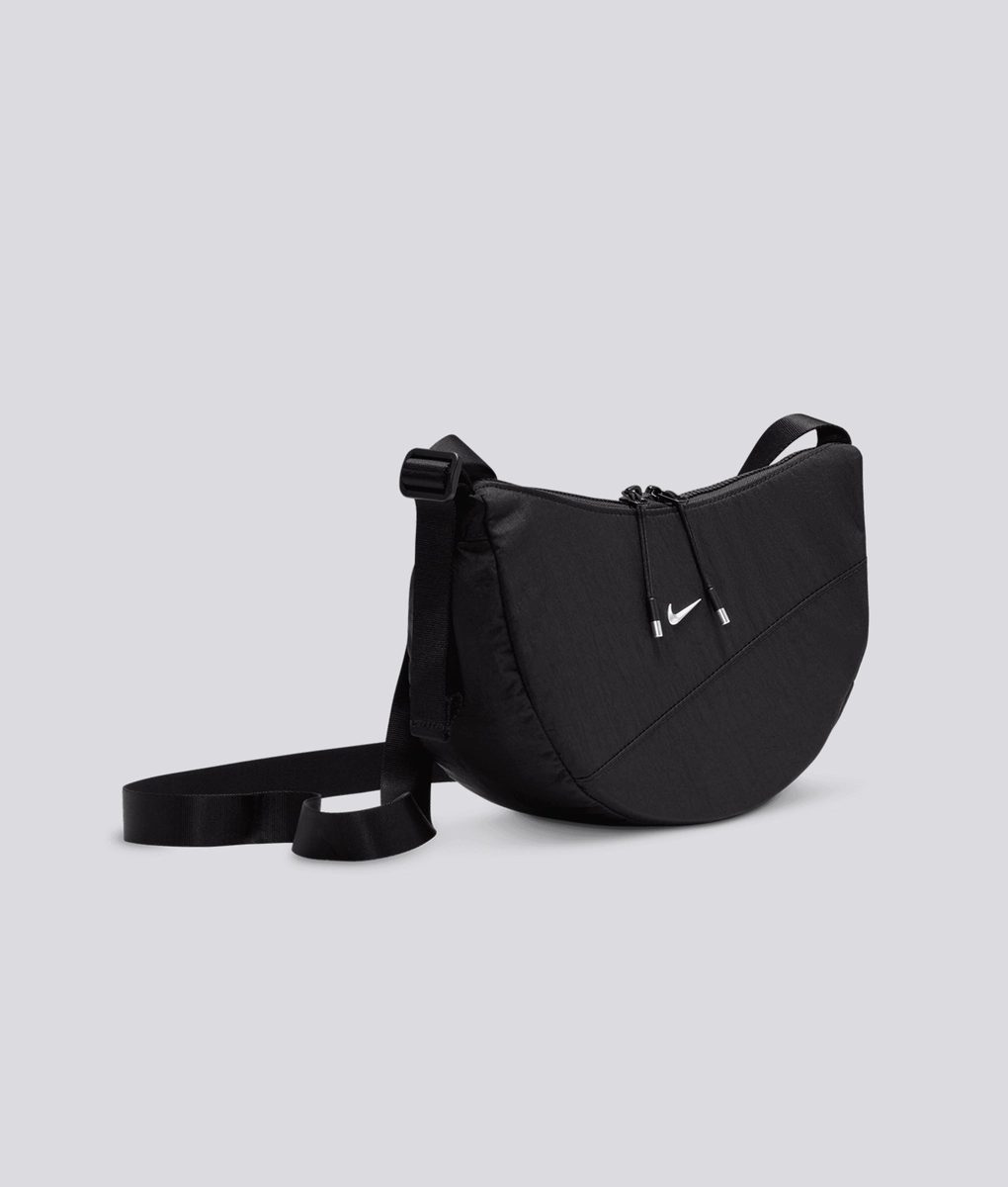 Nike - NIKE AURA CRESCENT CROSSBODY BAG BLACK/MATTE SILVER l