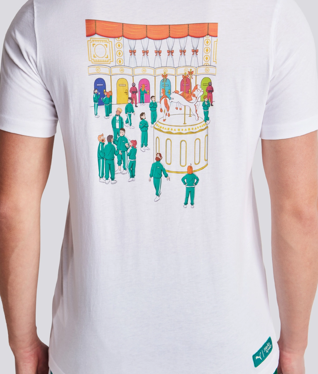 ◆PUMA◆ Puma X Squid Game Graphic Tee White 62742602 627426 PUMA Squid Game Graphic T-Shirt white 62742602 - Shiekh