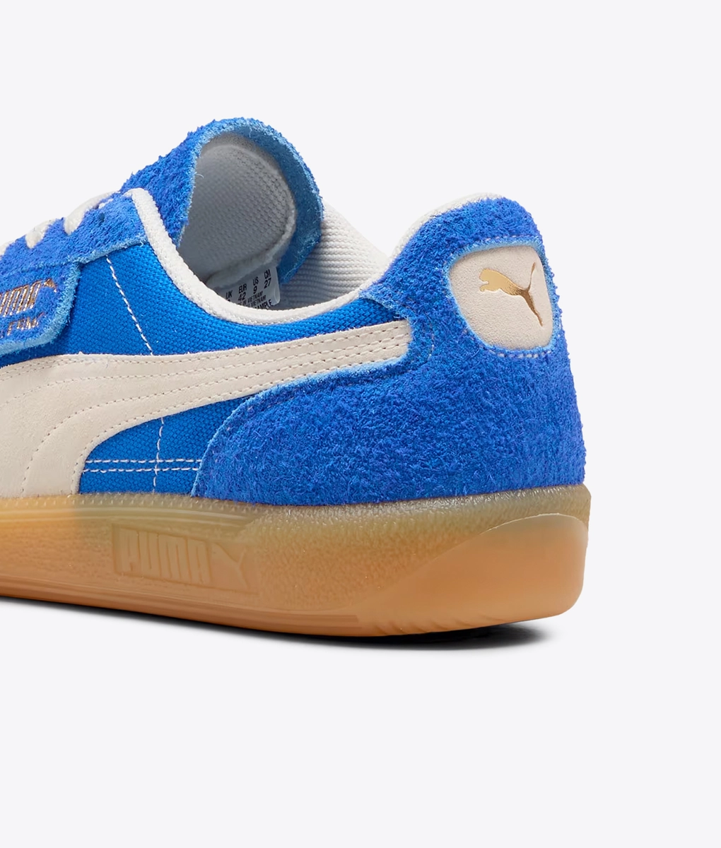 国内配送 PUMA PALERMO VINTAGE HYPERLINK BLUE/FROSTED IVORY Men's Puma Palermo Vintage Shoes - Hyperlink Blue/ Frosted