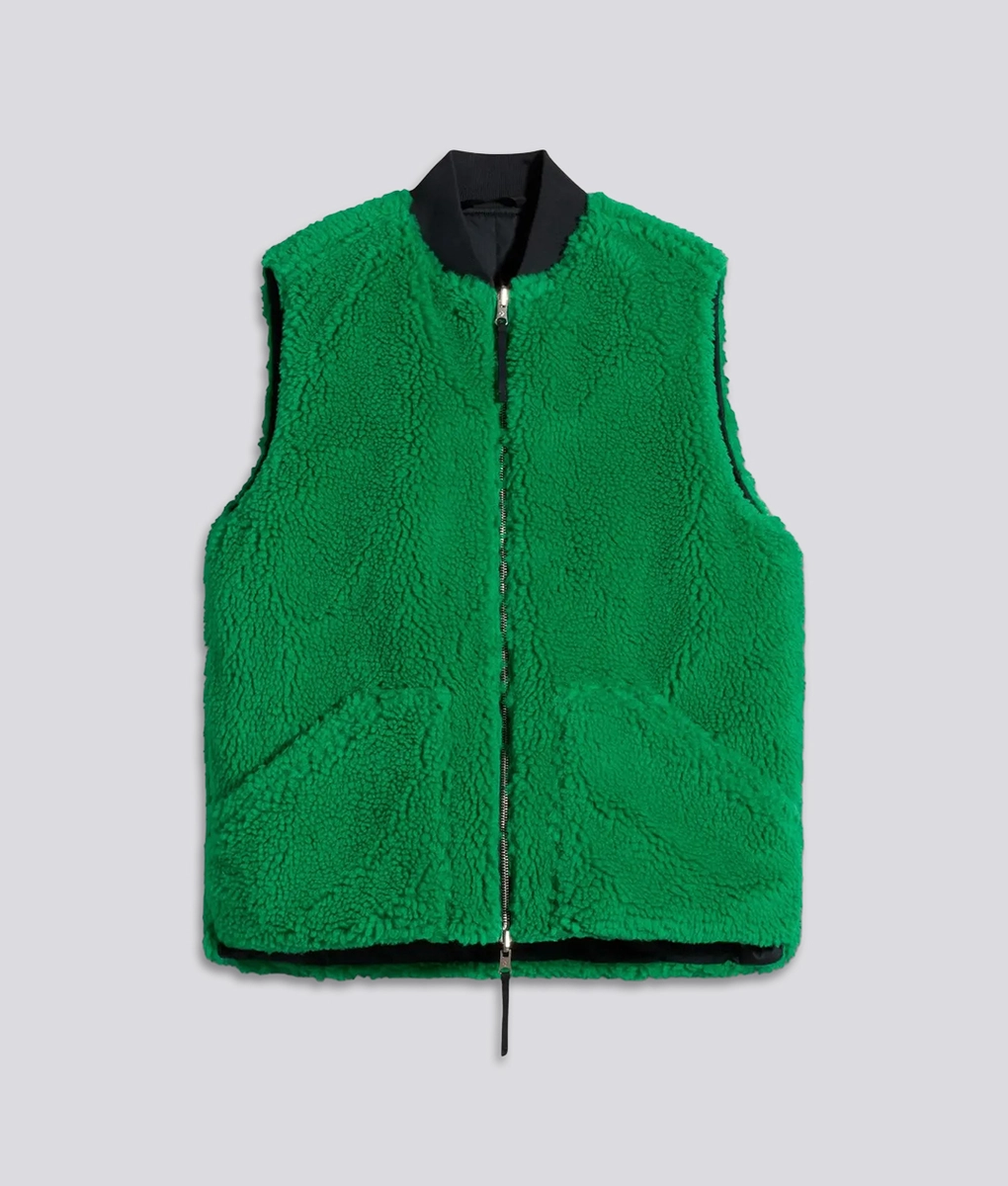 Converse - CONVERSE X PATTA REVERSIBLE GRAPHIC VEST JOLLY GREEN l