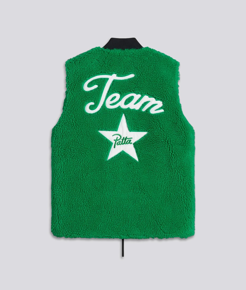 Converse - CONVERSE X PATTA REVERSIBLE GRAPHIC VEST JOLLY GREEN l