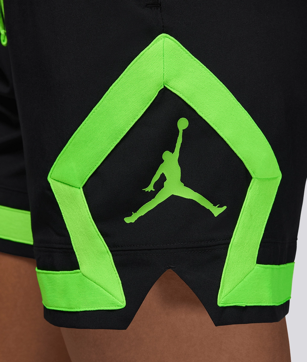 green and black jordan shorts