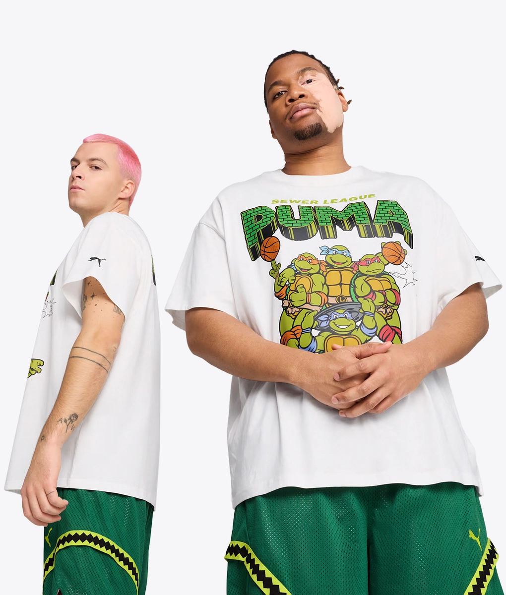 Puma - PUMA HOOPS X TMNT TEE PUMA WHITE l Buy Men's Tee Online at