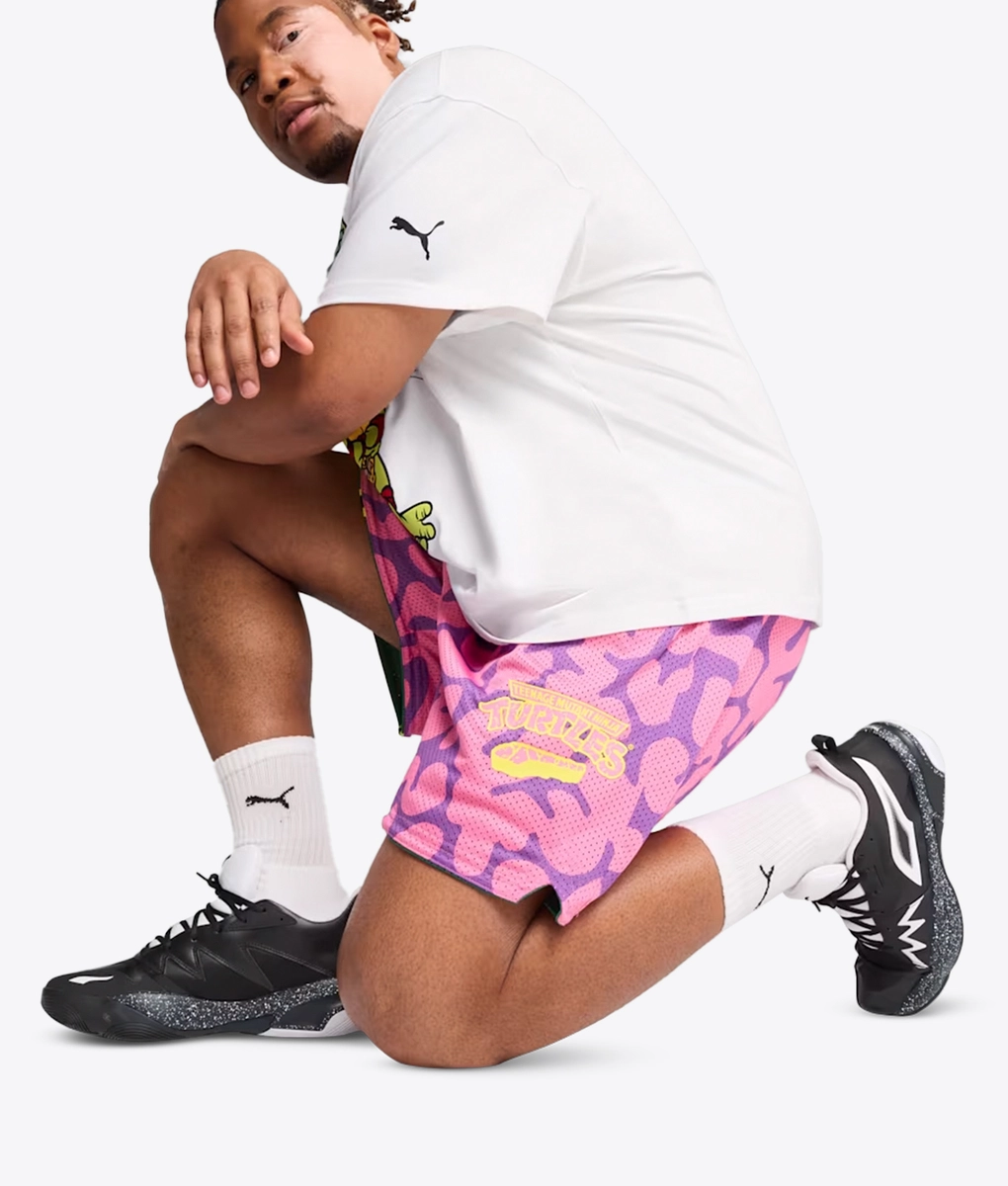 Puma - PUMA HOOPS X TMNT SHORT VINE/ULTRA VIOLET-FAST PINK l Buy