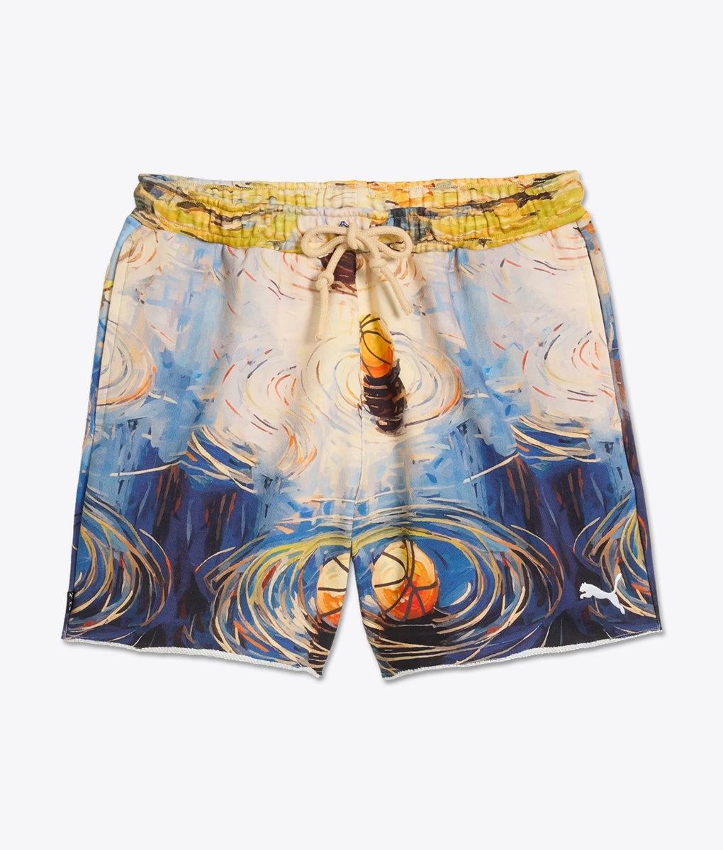 Puma - PUMA X DYLAN EXHIBIT PRINTED TERRY SHORT VIVID BLUE l