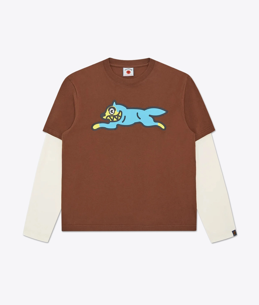 Icecream - RUNNING DOG LAYERED LONG SLEEVE T-SHIRT - VegNonVeg