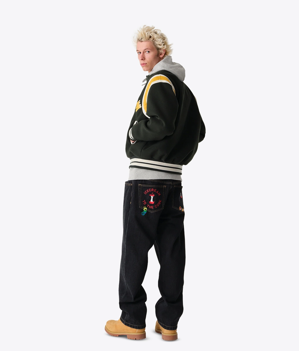 Icecream - ICECREAM DOUBLE SCOOP APPLE DENIM PANT BLACK l Buy