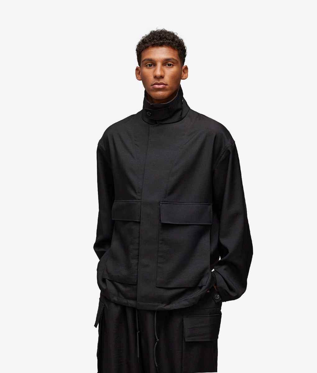 Y-3 - Y-3 SPORT UNIFORM PATCH COACH JACKET BLACK l Buy Men's