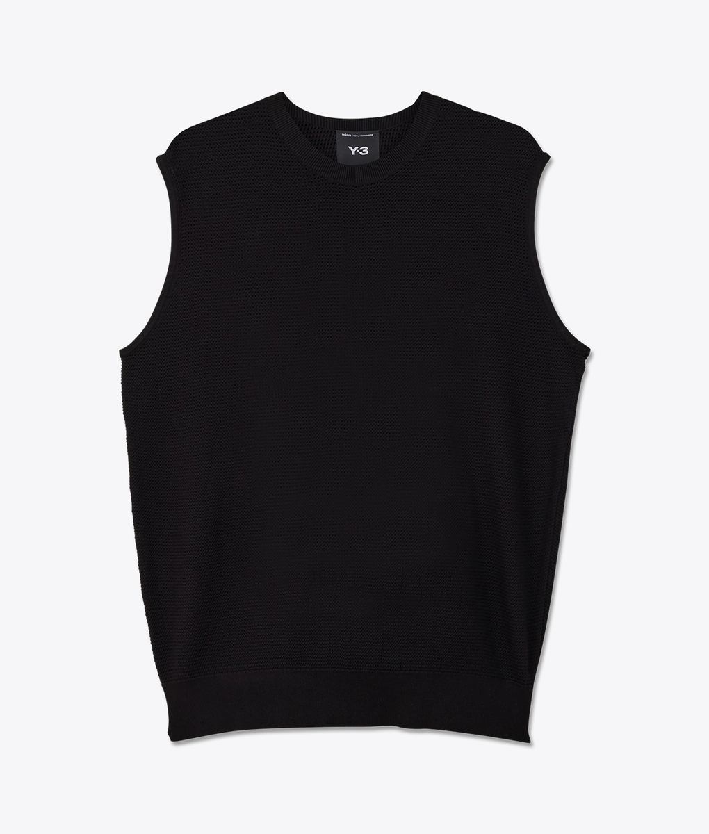 Y-3 - Y-3 KNIT GRAPHIC VEST BLACK l Buy Men's Jersey Online at