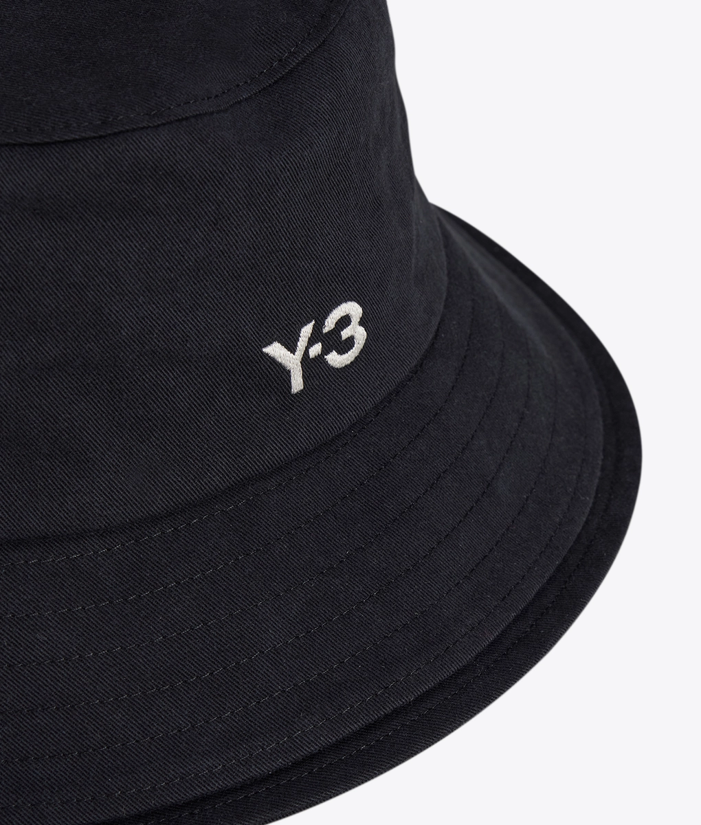 Y-3 - Y-3 3-STRIPES BUCKET HAT BLACK l Buy Hat Online at VegNonVeg