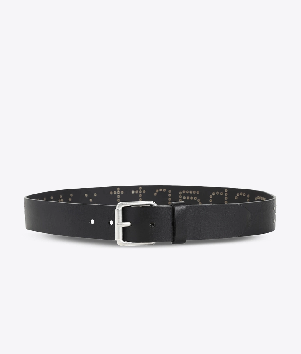 Carhartt WIP - CARHARTT WIP SCRIPT STUDS BELT BLACK/SILVER l Buy