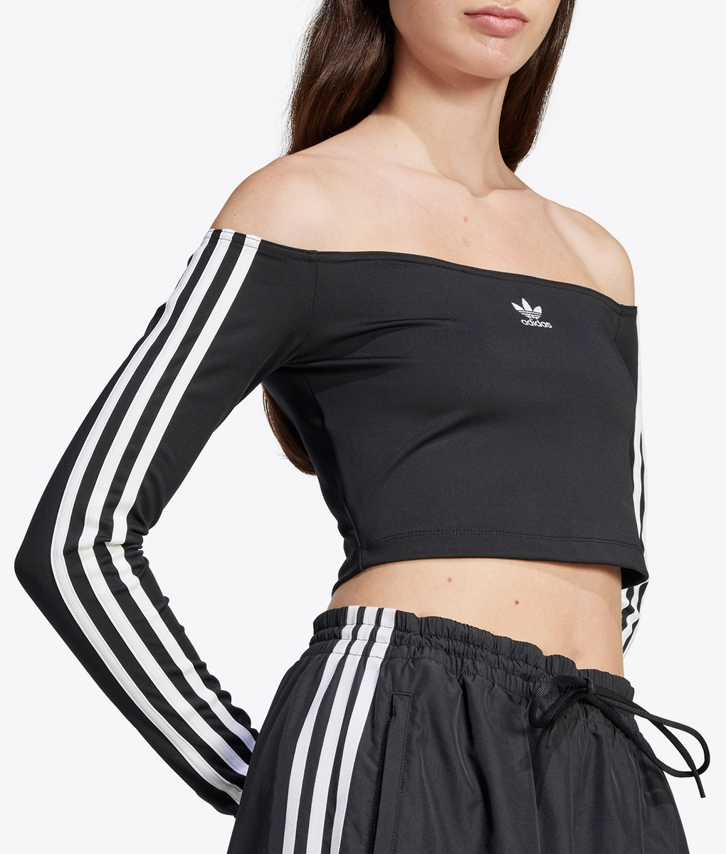adidas off shoulder top