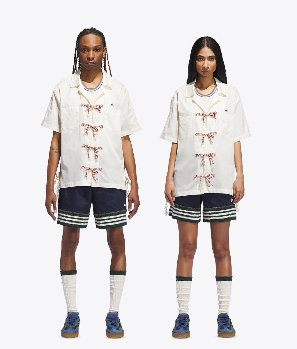 adidas CLOT BOWLING SHIRT BY EDISON CHEN クリームホワイト