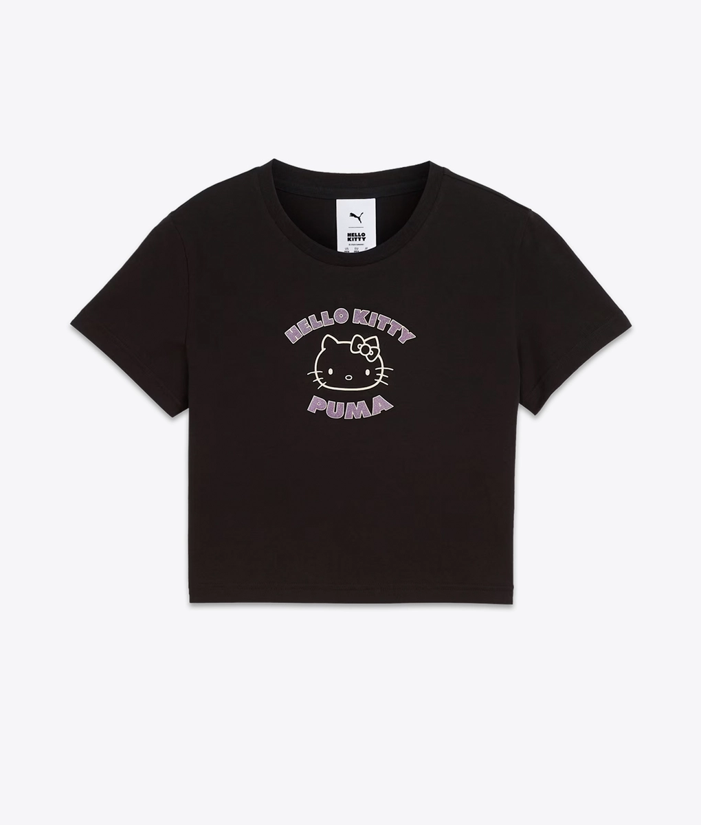 Puma - PUMA X HELLO KITTY GRAPHIC BABY TEE PUMA BLACK l Buy Puma - PUMA X HELLO KITTY GRAPHIC BABY TEE PUMA BLACK l Buy