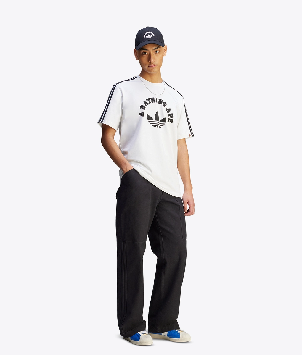 BAPE X ADIDAS TEE ベイプ　アディダス　トレフォイル 　Tシャツ XL BAPE X ADIDAS TEE Tシャツ ベイプ アディダス エイプ - メルカリ