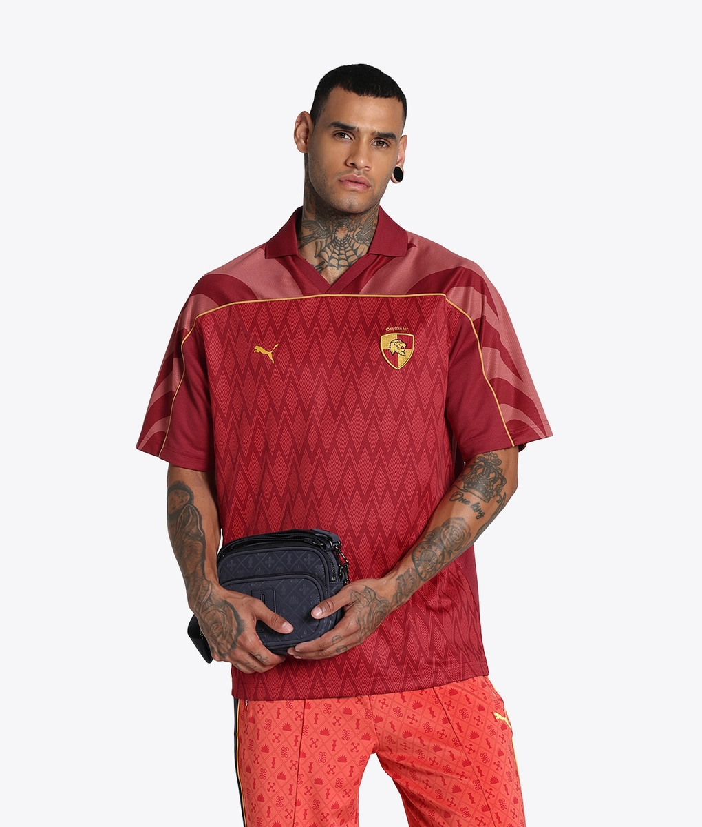 ★★PUMA★★ Puma X Harry Potter Relax Football Jersey Dark Puma X Harry Potter Relaxed Football Jersey 'Dark Crimson