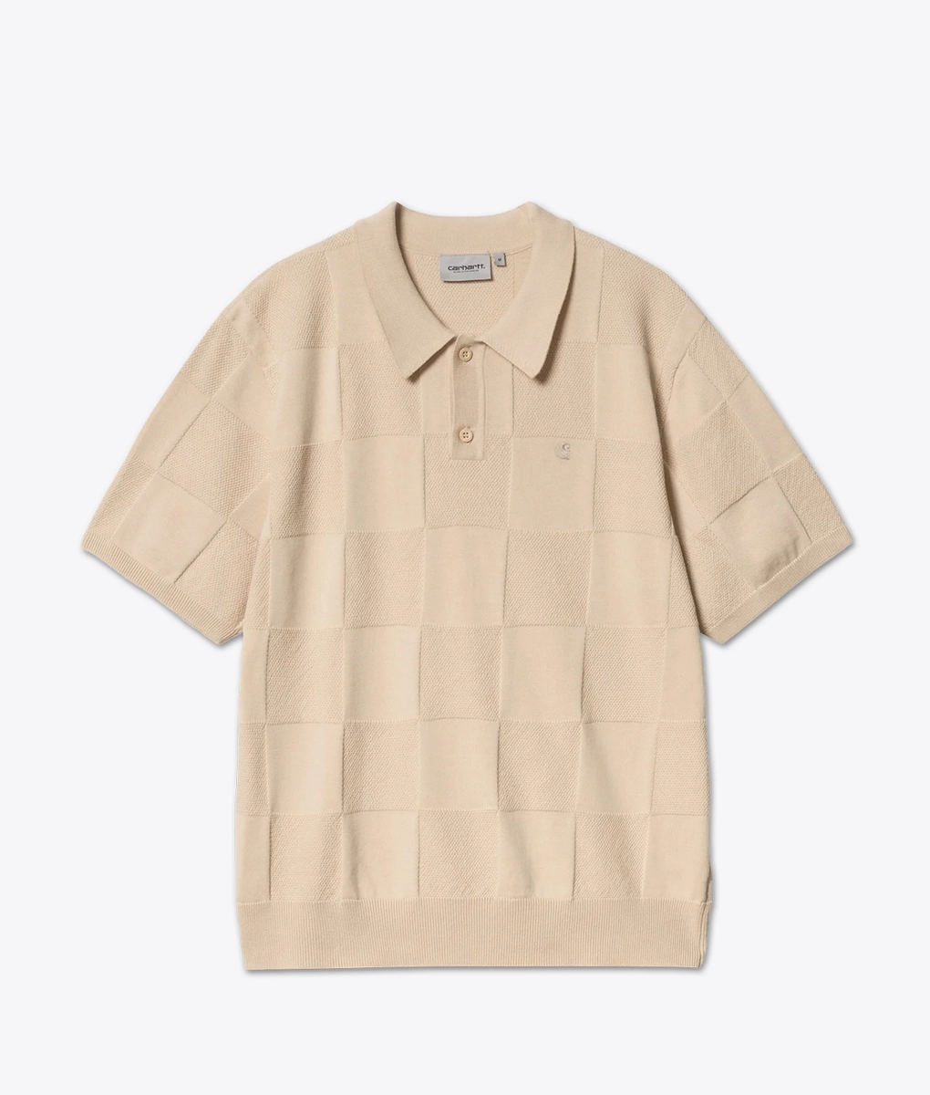 Carhartt WIP - CARHARTT WIP SHORT SLEEVE CHECKER POLO FLEUR DE SEL