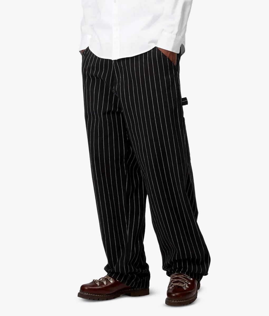 ★ドイツ発*carhartt WIP*新作*OG Single Knee パンツ/STRIPE-B Carhartt WIP OG Single Knee Pant | Wax / Dark Navy Seaton