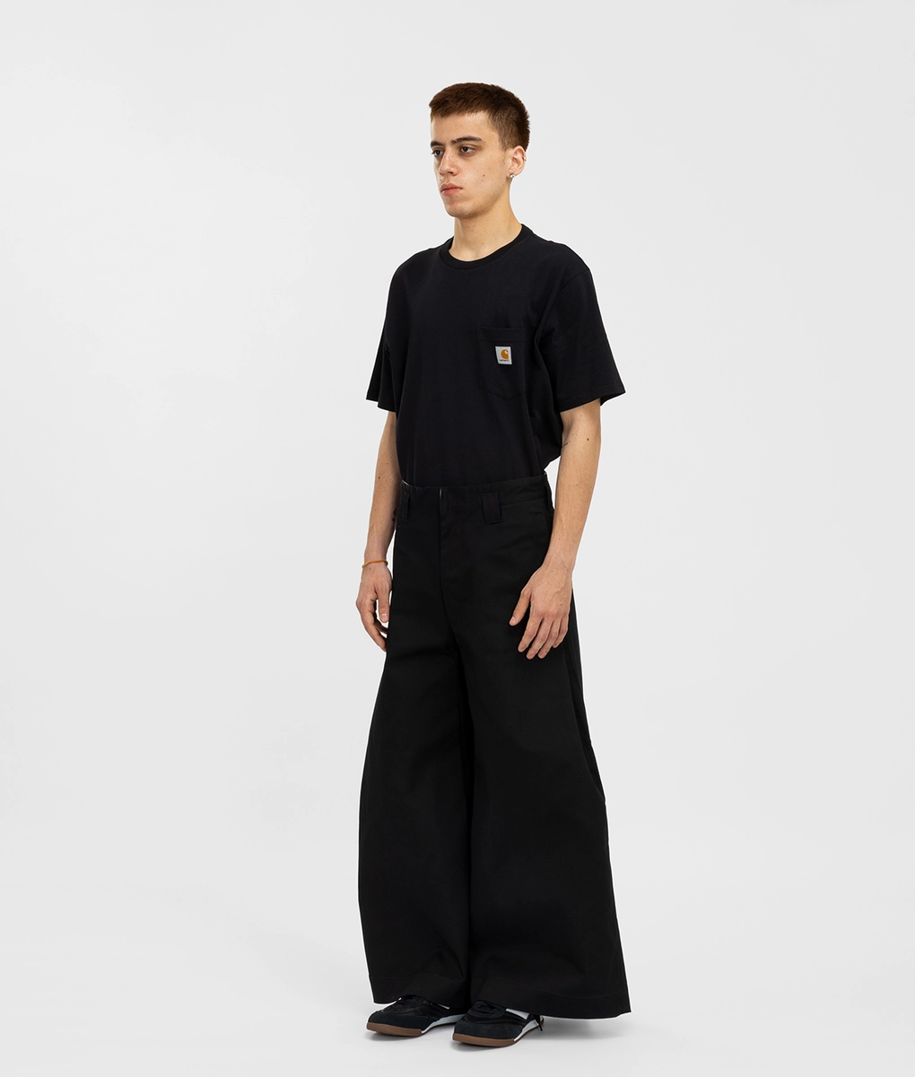 Shinyakozuka - SHINYAKOZUKA PANTALON WITH DICKIES COLOURLESS BLACK 