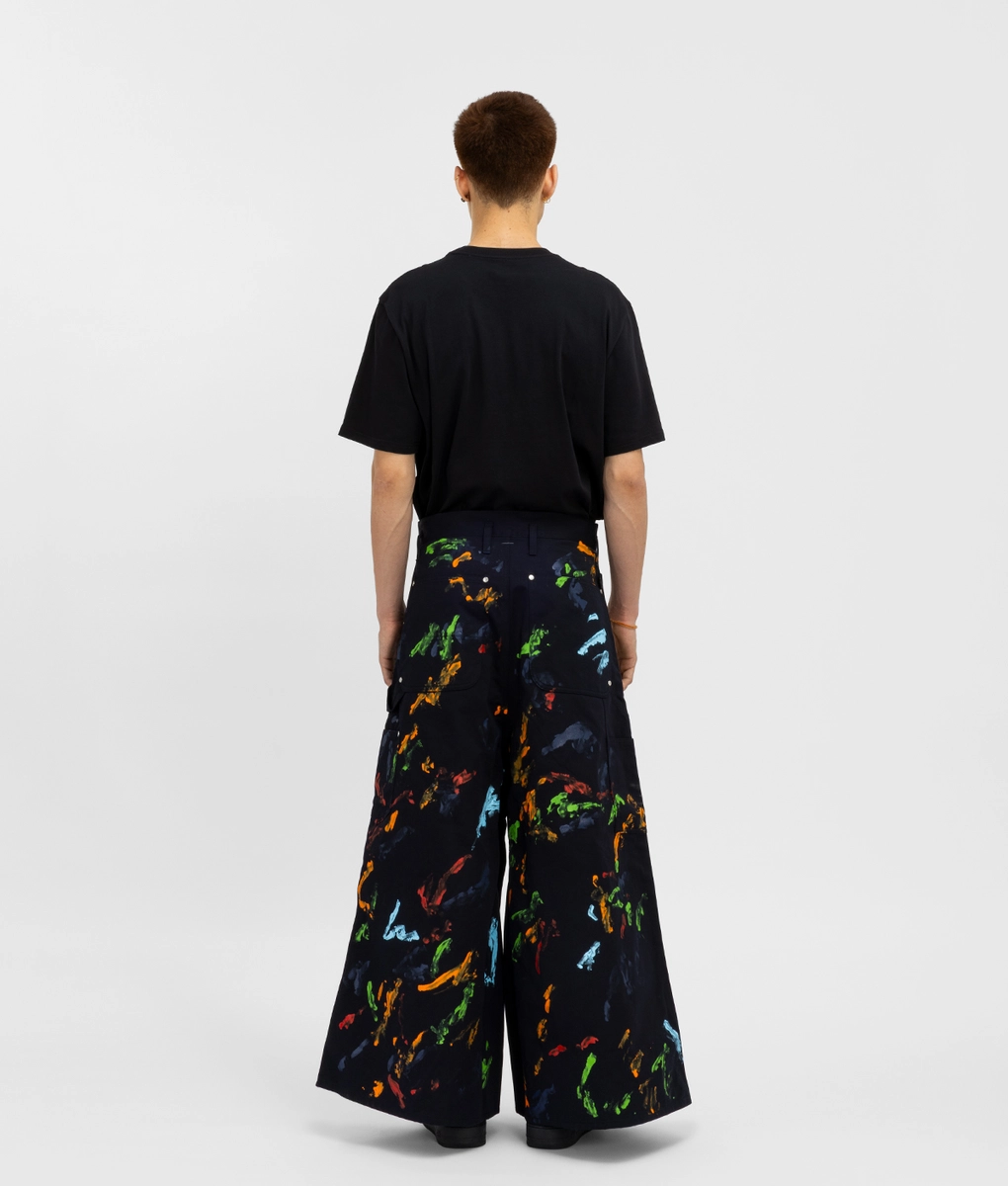 Shinyakozuka - SHINYAKOZUKA CARPENTER PANT WITH HAND PAINTING