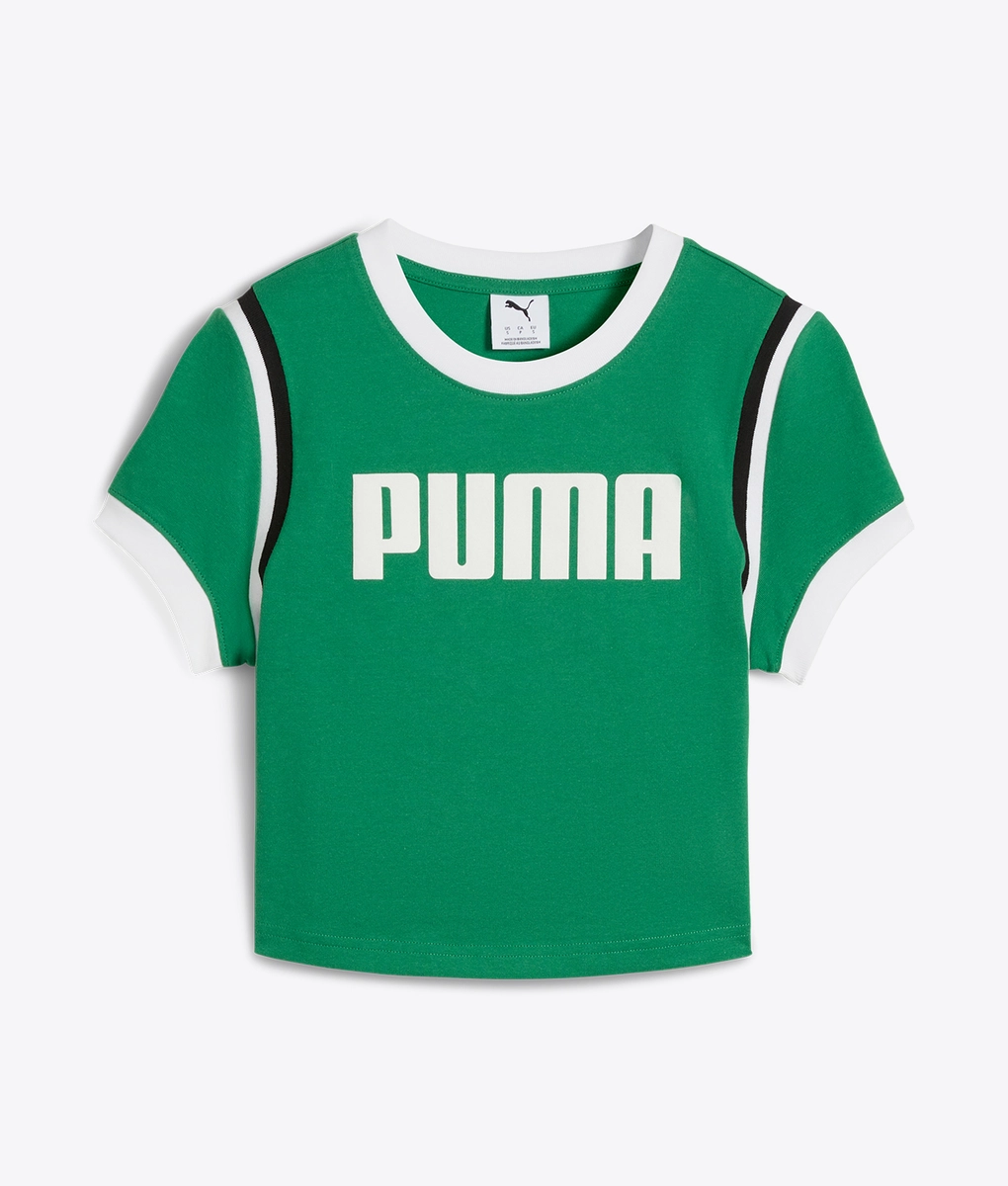 国内配送★PUMA★FUTURE ARCHIVE グラフィック 半袖 チビT 3色 Puma - PUMA X FUTURE ARCHIVE GRAPHIC BABY TEE ARCHIVE GREEN