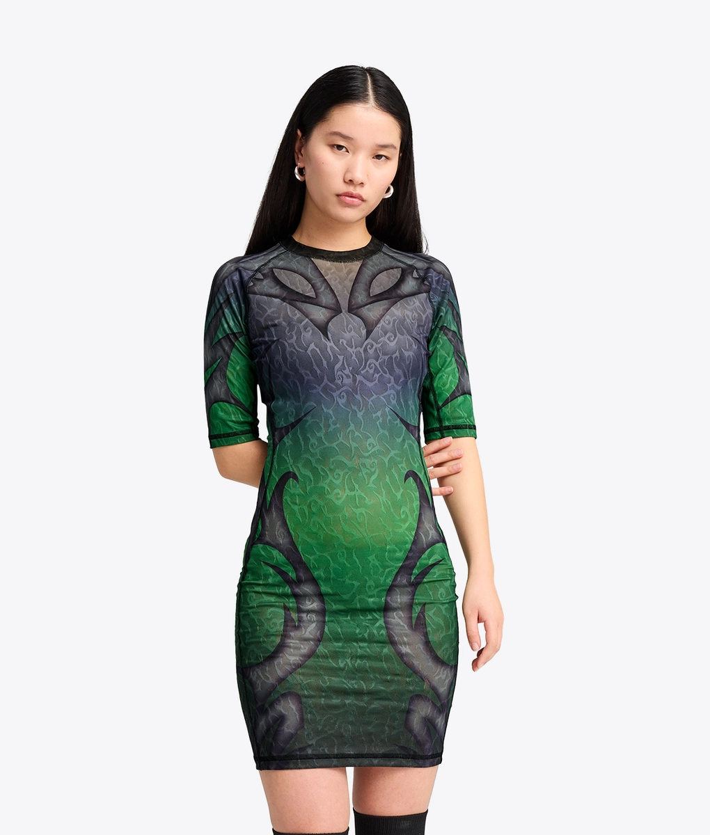 green puma dress Puma Women's Classics Logo Bodycon Dress (X-Small, Green)