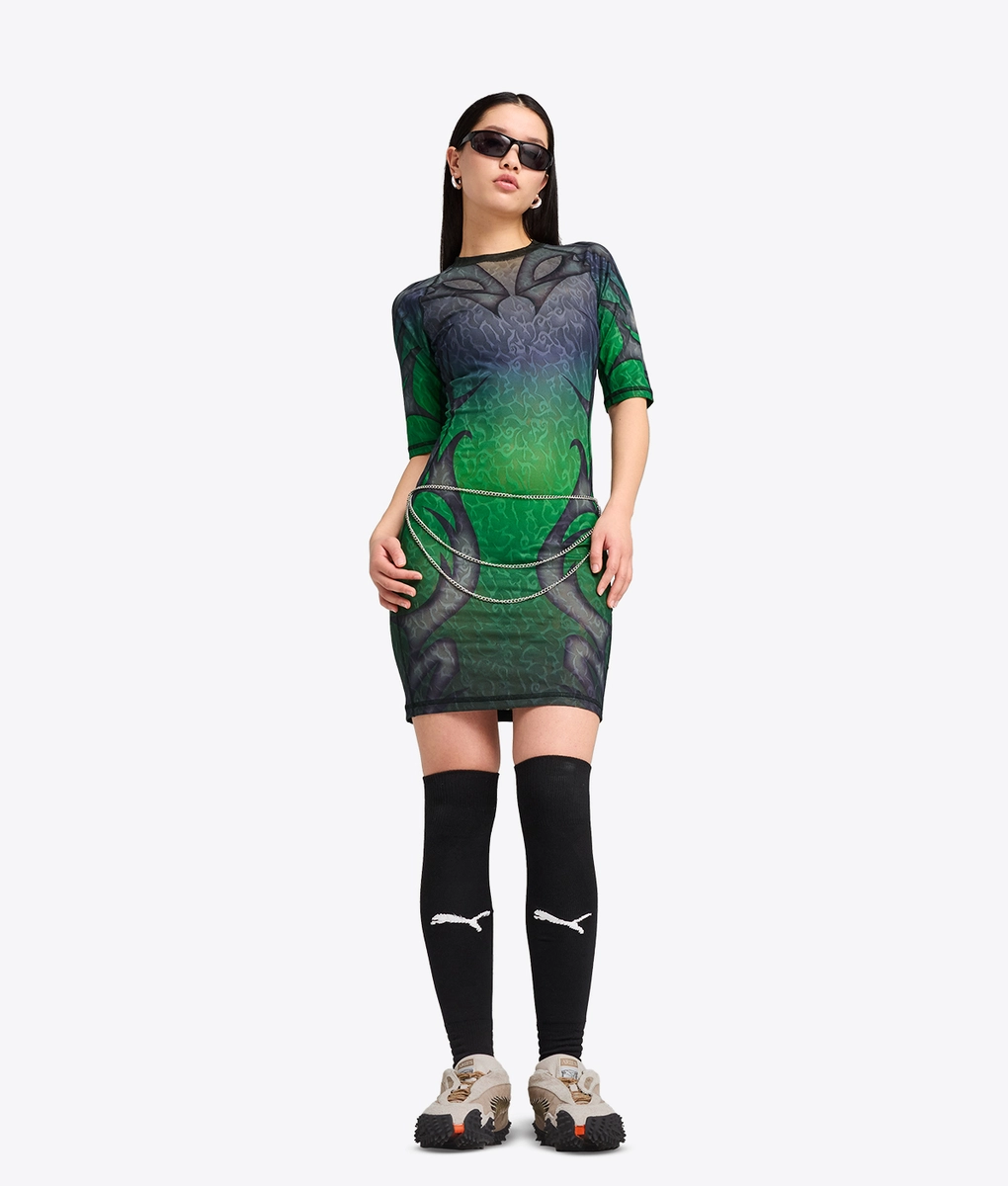 Puma - PUMA X ARIES DRESS FLURO GREEN PES l Buy Women's Puma - PUMA X ARIES DRESS FLURO GREEN PES l Buy Women's