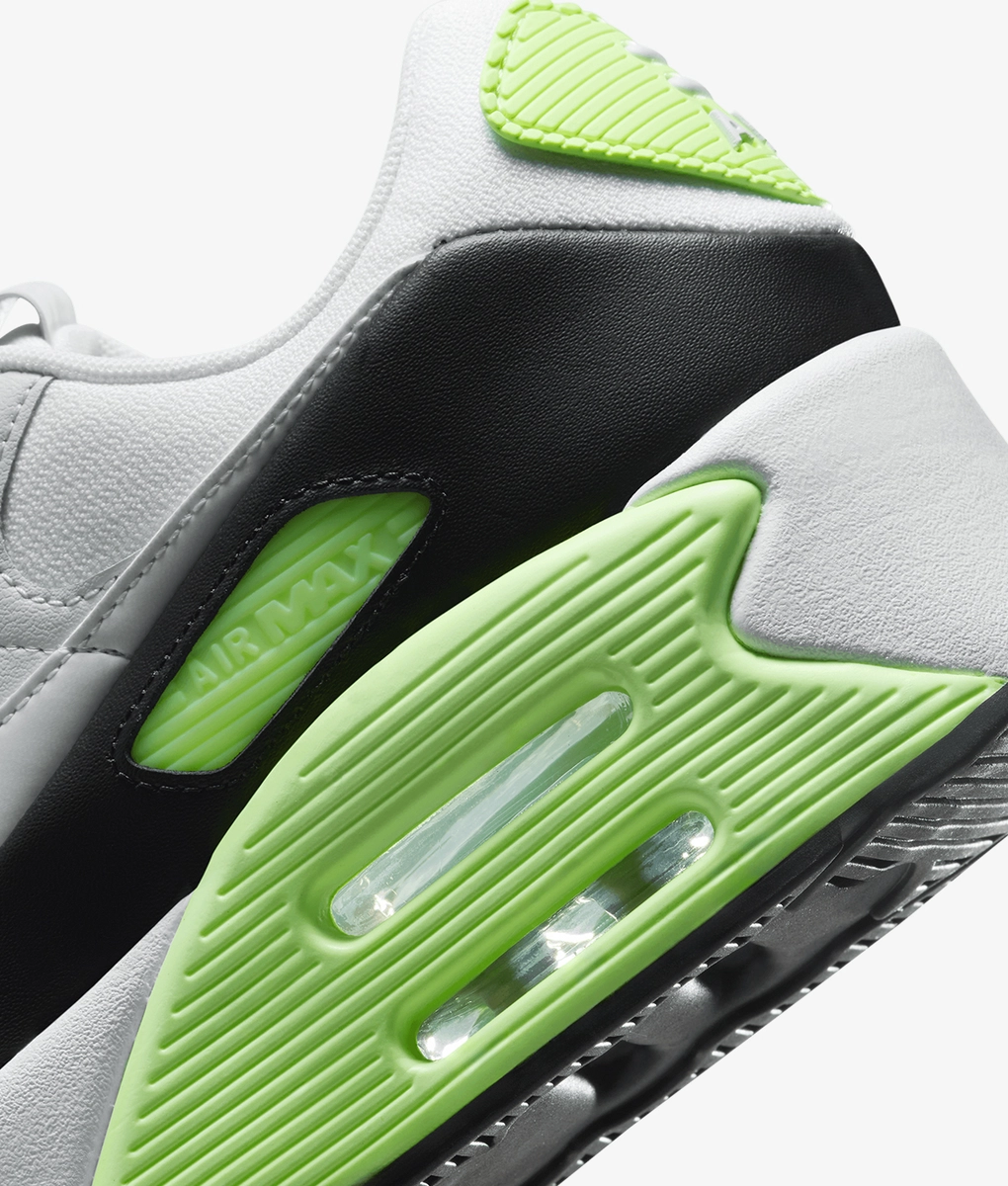 Nike - NIKE AIR MAX 90 LV8 PHOTON DUST/WHITE-LIME BLAST-BLACK l