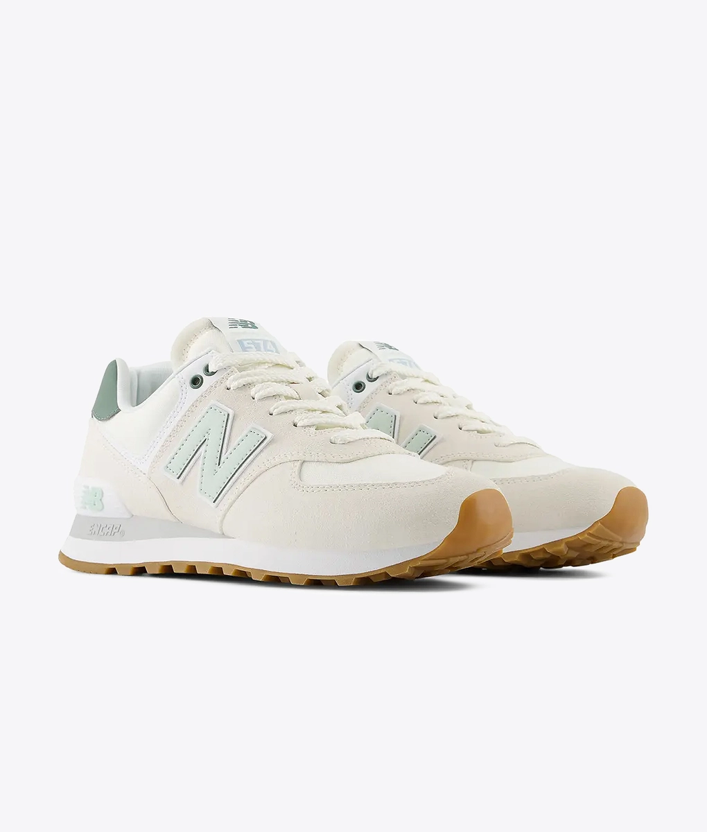 New Balance - NEW BALANCE 574 SEA SALT/WHITE GREEN l BUY Women's