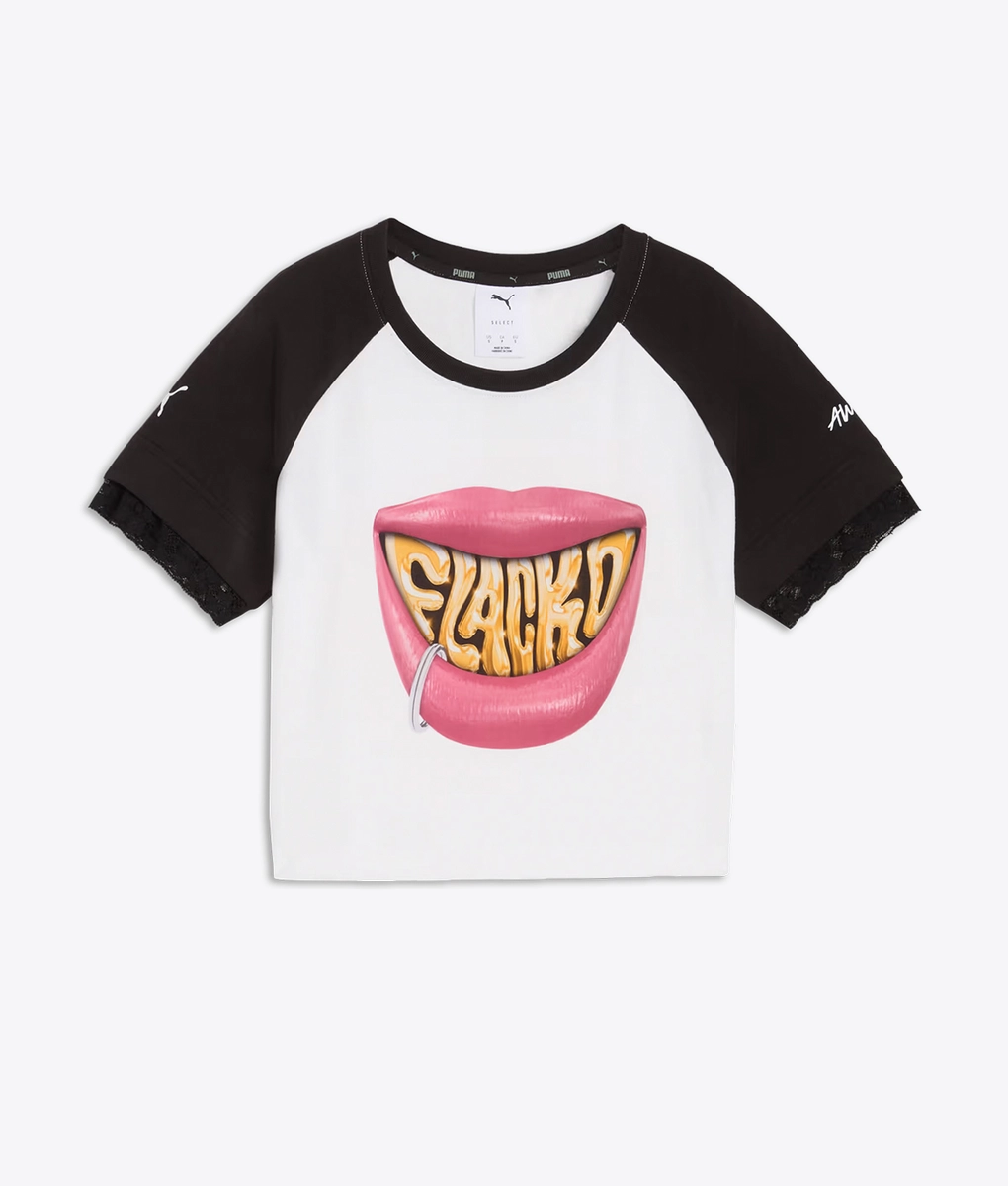 Puma - PUMA X A$AP ROCKY FLACKO SMILE BABY TEE PUMA WHITE l Puma - PUMA X A$AP ROCKY FLACKO SMILE BABY TEE PUMA WHITE l
