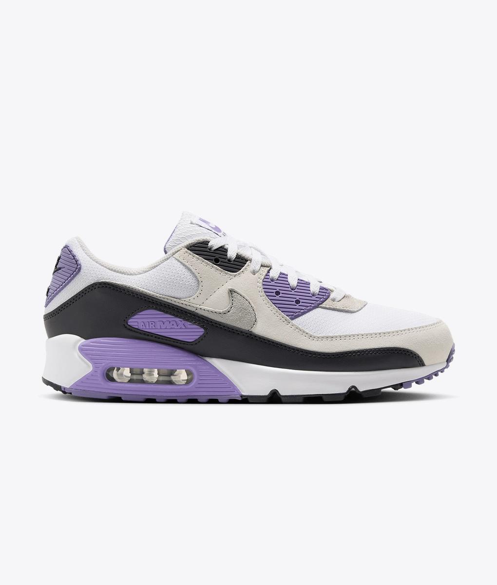 Nike - Nike Air Max 90 White/Light Smoke Grey-Dusty Amethyst