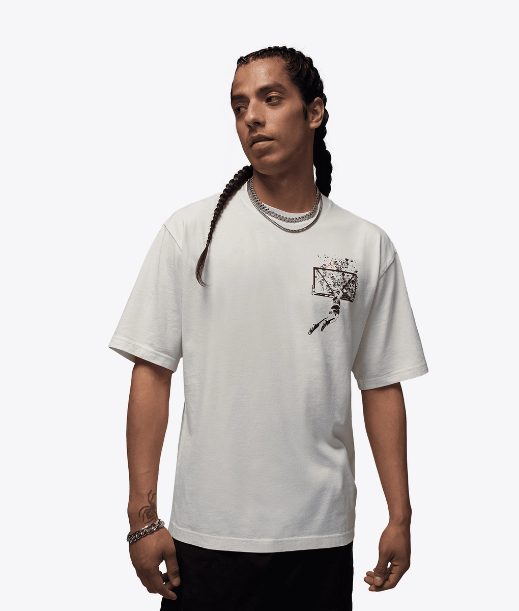 ★Nike★ Jordan Brooklyn Oversized Graphic T-Shirt M Sale Of Jordan - Jordan Brooklyn Oversized Graphic Short Sleeve Crew
