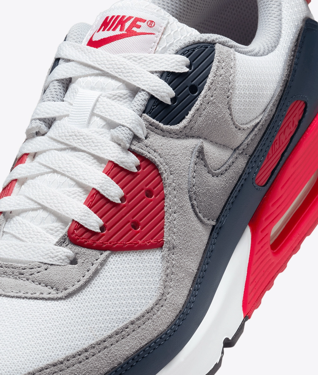 air max 90 midnight navy university red white